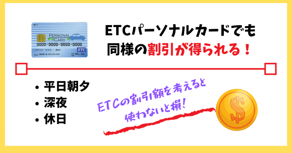 ETCパーソナルカードで得られる割引額